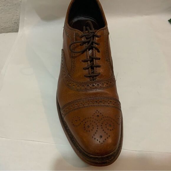 Allen Edmonds Strandmok Cap Toe Brown Oxfords Red Dainite Soles Men\'s Size 8.5 E main image 11